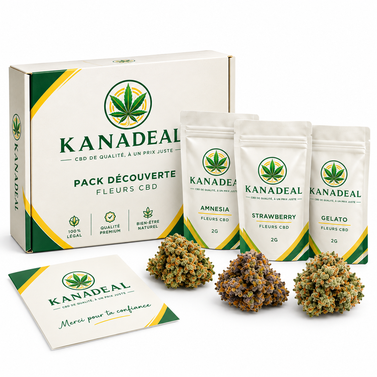 Pack Découverte Fleurs CBD 12,5g