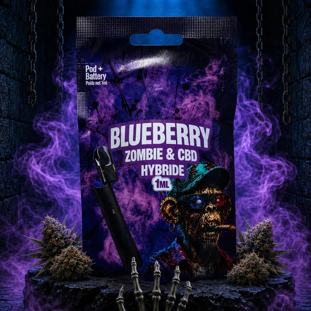 Pod Vape Blueberry - Zombie & CBD